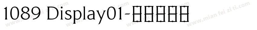1089 Display01字体转换